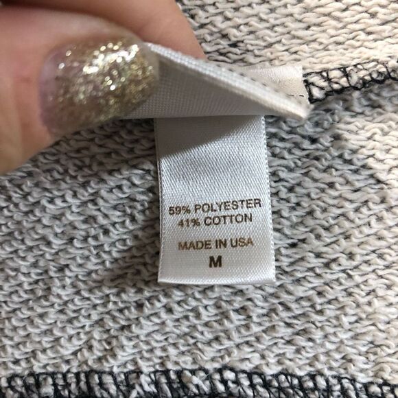 Daytrip Size Medium (M) Open Front Cardigan Grey Cream - Picture 3 of 4